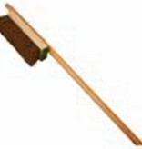 DECK SCRUB 10'' PALMYRA 2'' TRIM W/48'' THREADED HANDLE