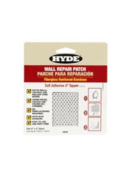HYDE TOOLS Hyde 09898 4" x 4" Aluminum Self Adhesive Wall Patch