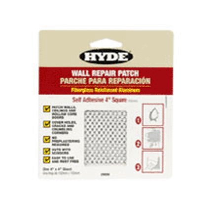 HYDE TOOLS Hyde 09898 4" x 4" Aluminum Self Adhesive Wall Patch