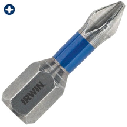 IRWIN IRWIN  INSERT BIT IMPACT #2PH X 1'' OAL 2/CARD