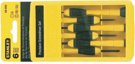 STANLEY TOOLS COMPANY 6PC PRECISION SCREWDRIVER SET