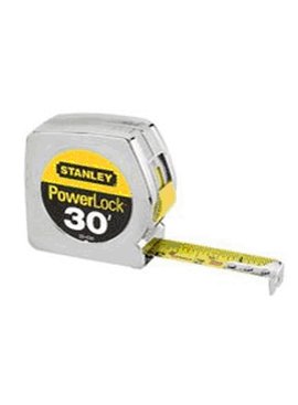 STANLEY TOOLS COMPANY 1''X30' YELLOW POWERLOCK TAPE RULE