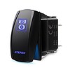 OFF/ON * SWITCH, STEREO (BLUE LED)
