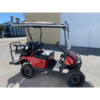 2008 E-Z-GO RXV 48V Refurbished 5" Lift Trojan Lithium Ion One Pack 105AH (Inferno Red)