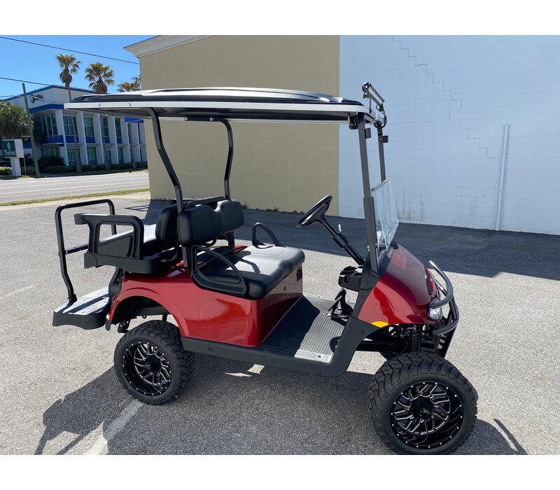 2008 E-Z-GO RXV 48V Refurbished 5" Lift Trojan Lithium Ion One Pack 105AH (Inferno Red)