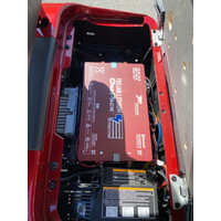 2008 E-Z-GO RXV 48V Refurbished 5" Lift Trojan Lithium Ion One Pack 105AH (Inferno Red)