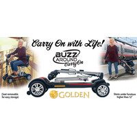 Buzzaround Carry On Scooter Red / Blue