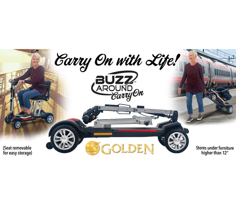 Buzzaround Carry On Scooter Red / Blue