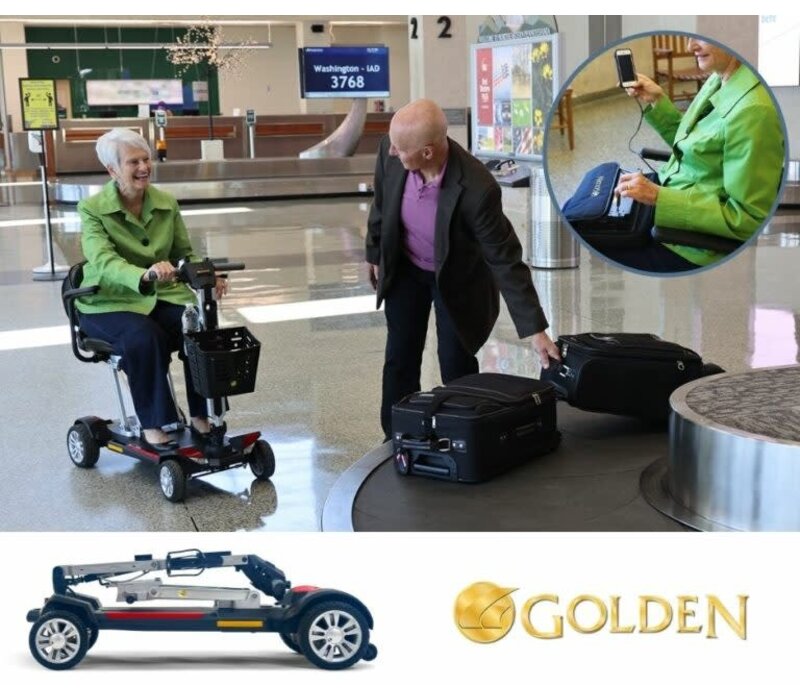 Buzzaround Carry On Scooter Red / Blue