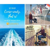 Buzzaround Carry On Scooter Red / Blue