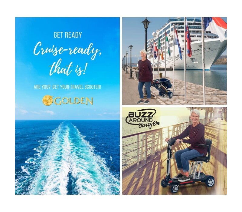 Buzzaround Carry On Scooter Red / Blue