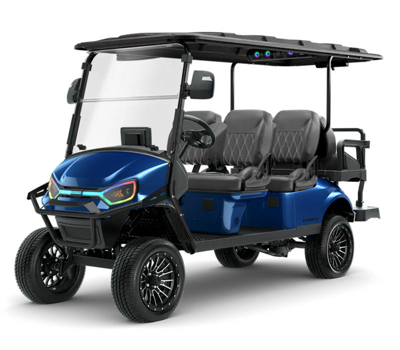 2026 E-Z-GO EXPRESS 6 ELiTE 4.2R SUMMIT XTL (ELECTRIC BLUE)