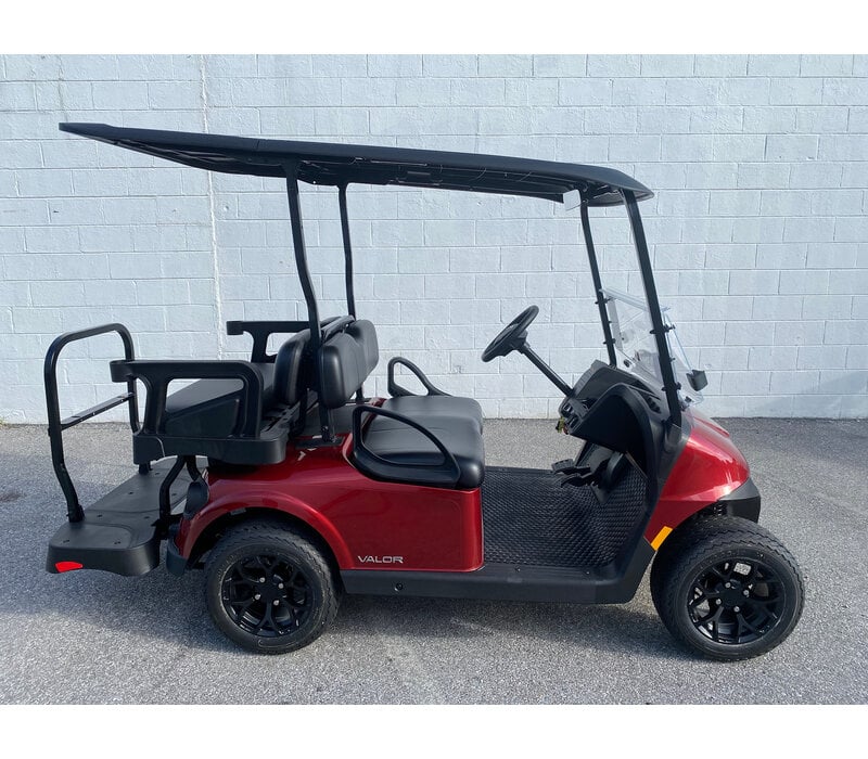 2027 E-Z-GO RXV VALOR 4 48V S+ PKG (INFERNO RED)