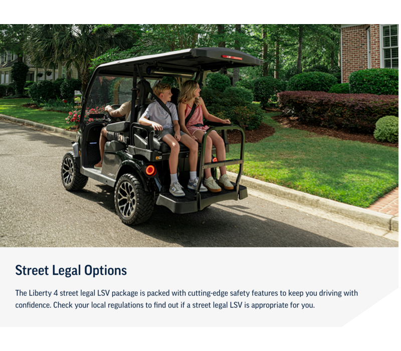 2027 E-Z-GO LIBERTY 4 EFI SUMMIT X (PATRIOT BLUE)