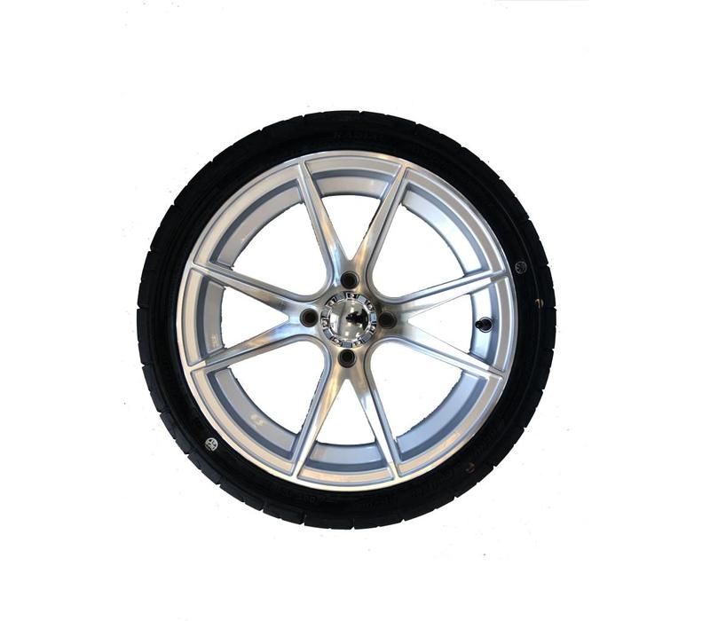 14" APOLLO SILVER / 205/35-14 KZT RADIAL TIRE