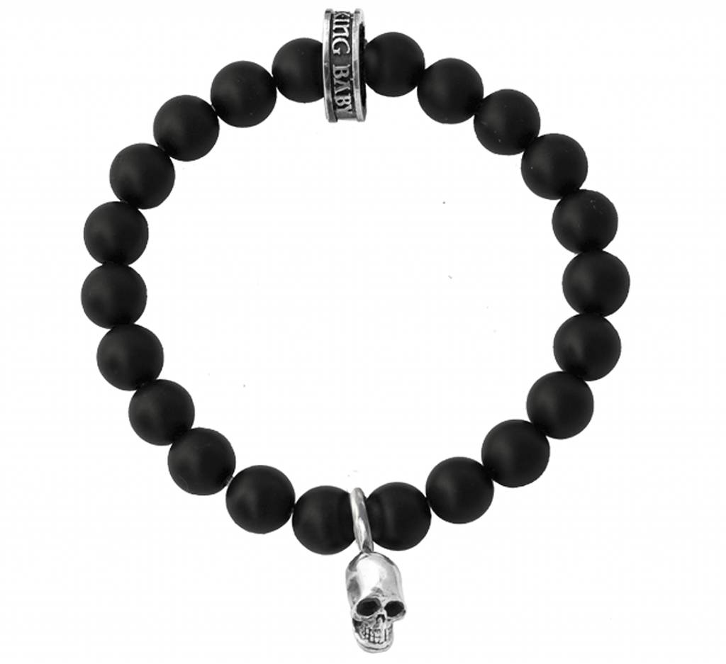 winkel Wiskundige Onafhankelijk KB 8mm onyx bracelet skull bead - Franklin Road Apparel Company