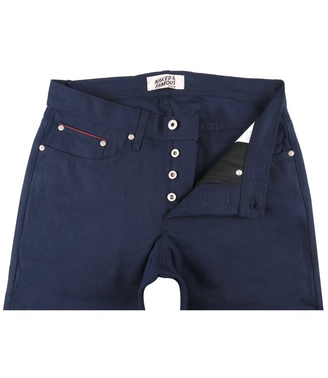 Naked & Famous Naked & Famous Weird Guy Indigo Duck Canvas Selvedge