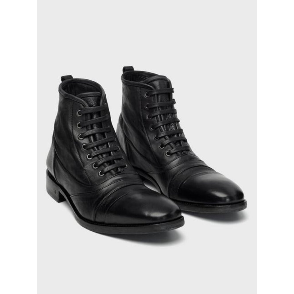 John Varvatos Stanley Tall Lace Boot in Black for Men