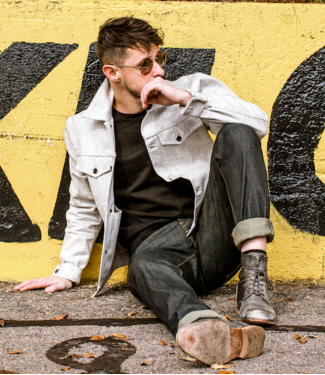 Raleigh Denim Workshop Raleigh Limited Edition Natural Heather Denim Jacket