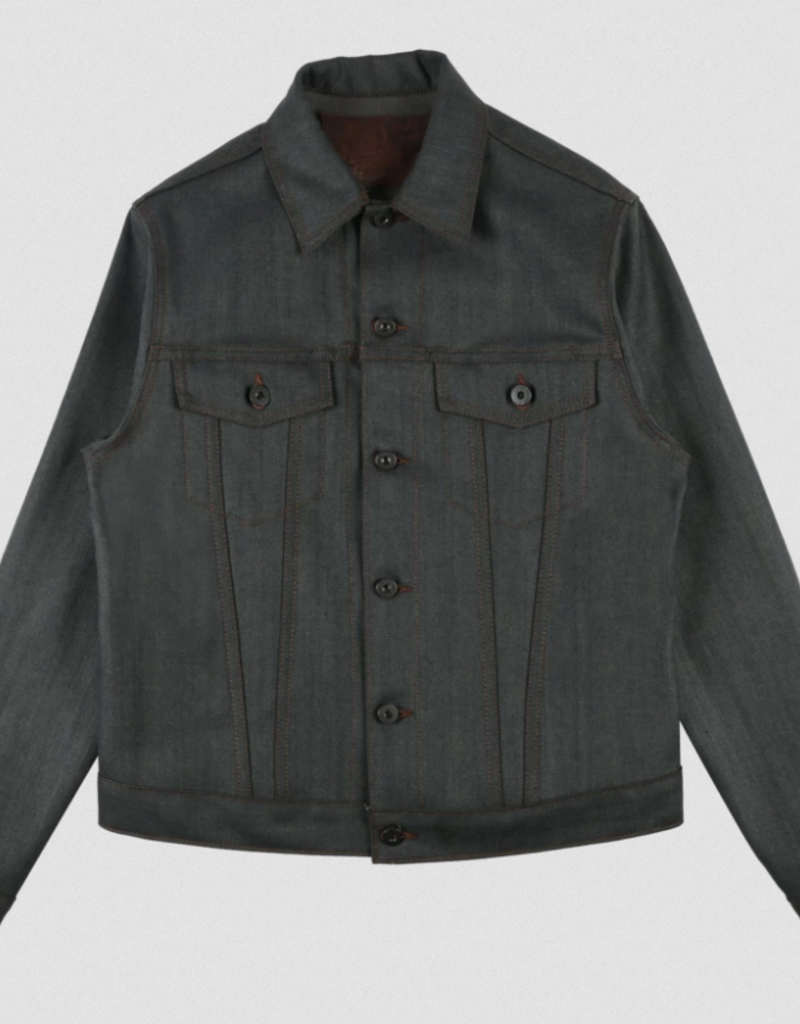 hunter green jean jacket