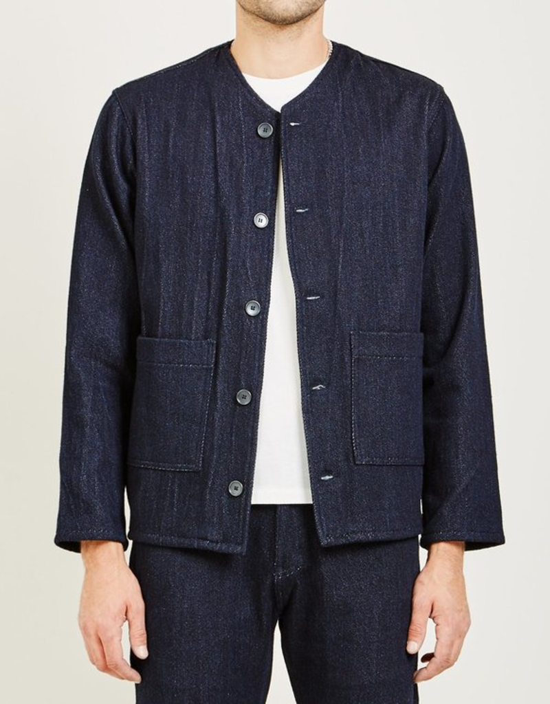 indigo chore coat