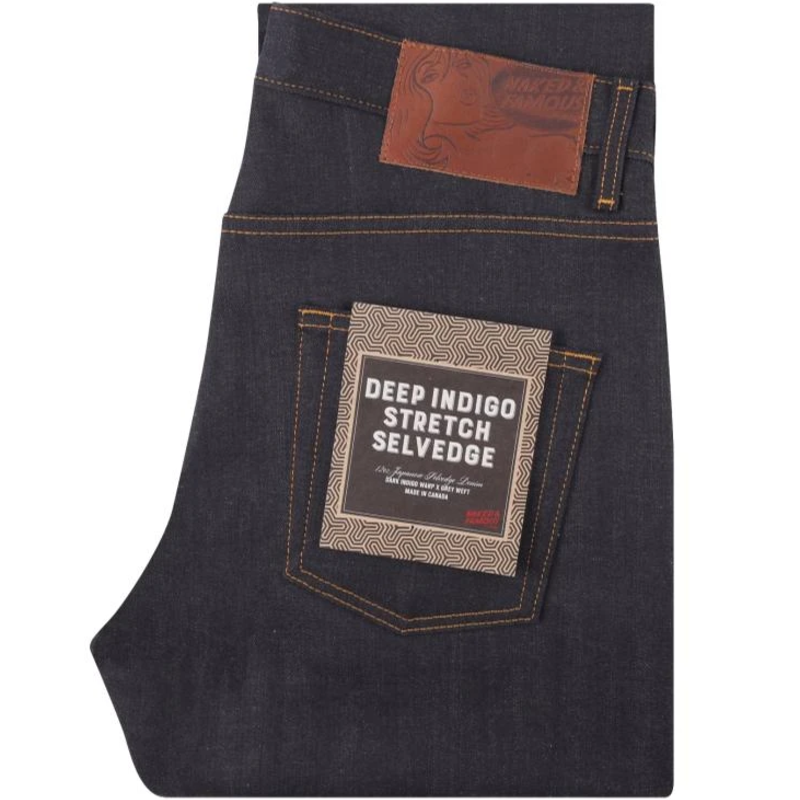 Naked & Famous Naked & Famous Weird Guy Deep Indigo Stretch Selvedge Jean