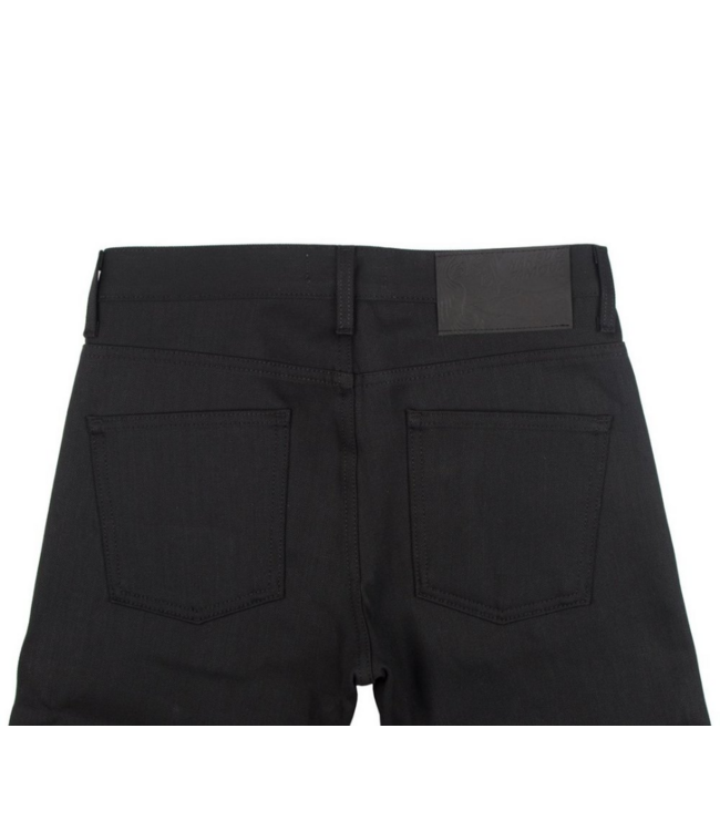 Naked & Famous Naked & Famous Super Skinny Guy Solid Black Selvedge Jean