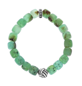 King Baby Chrysoprase Barrel Bracelet