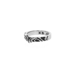 King Baby Valleyed Scroll Ring