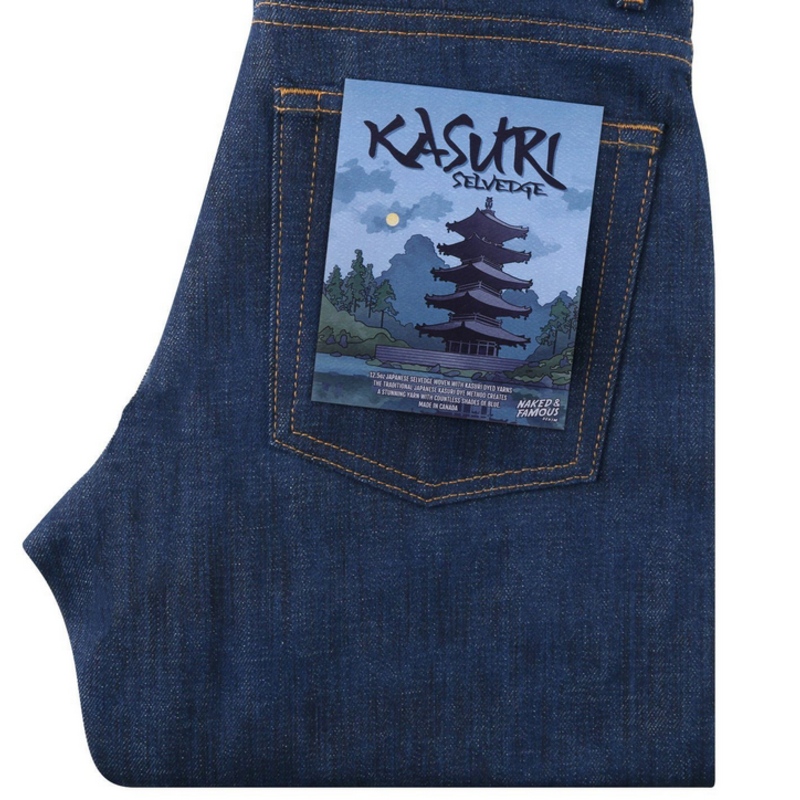 Naked & Famous Naked & Famous Weird Guy Kasuri Selvedge Jean