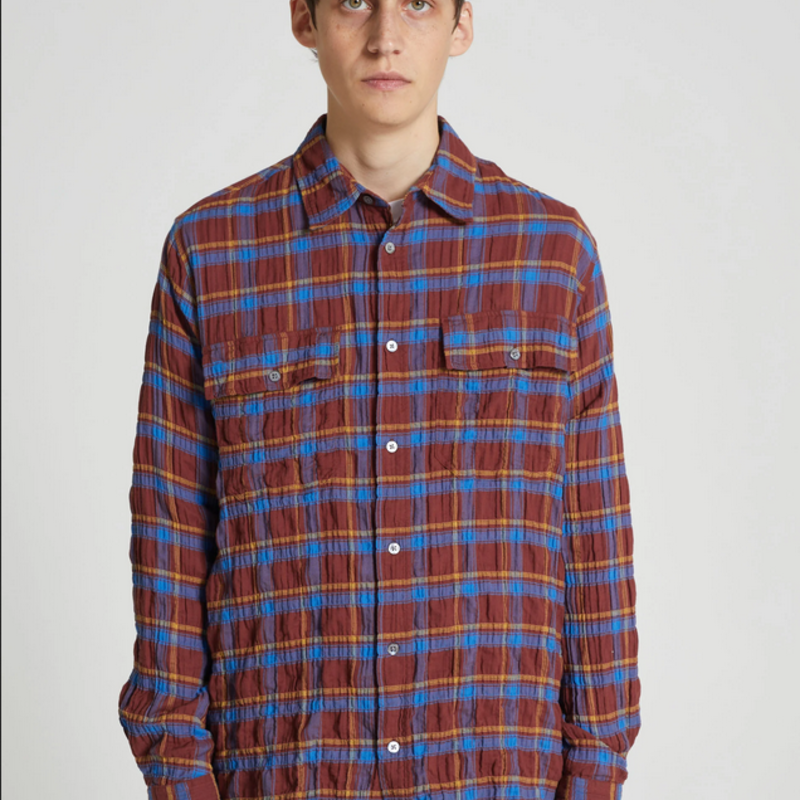 Wood Wood Wood Wood Longsleeve Avenir Wrinkle Check