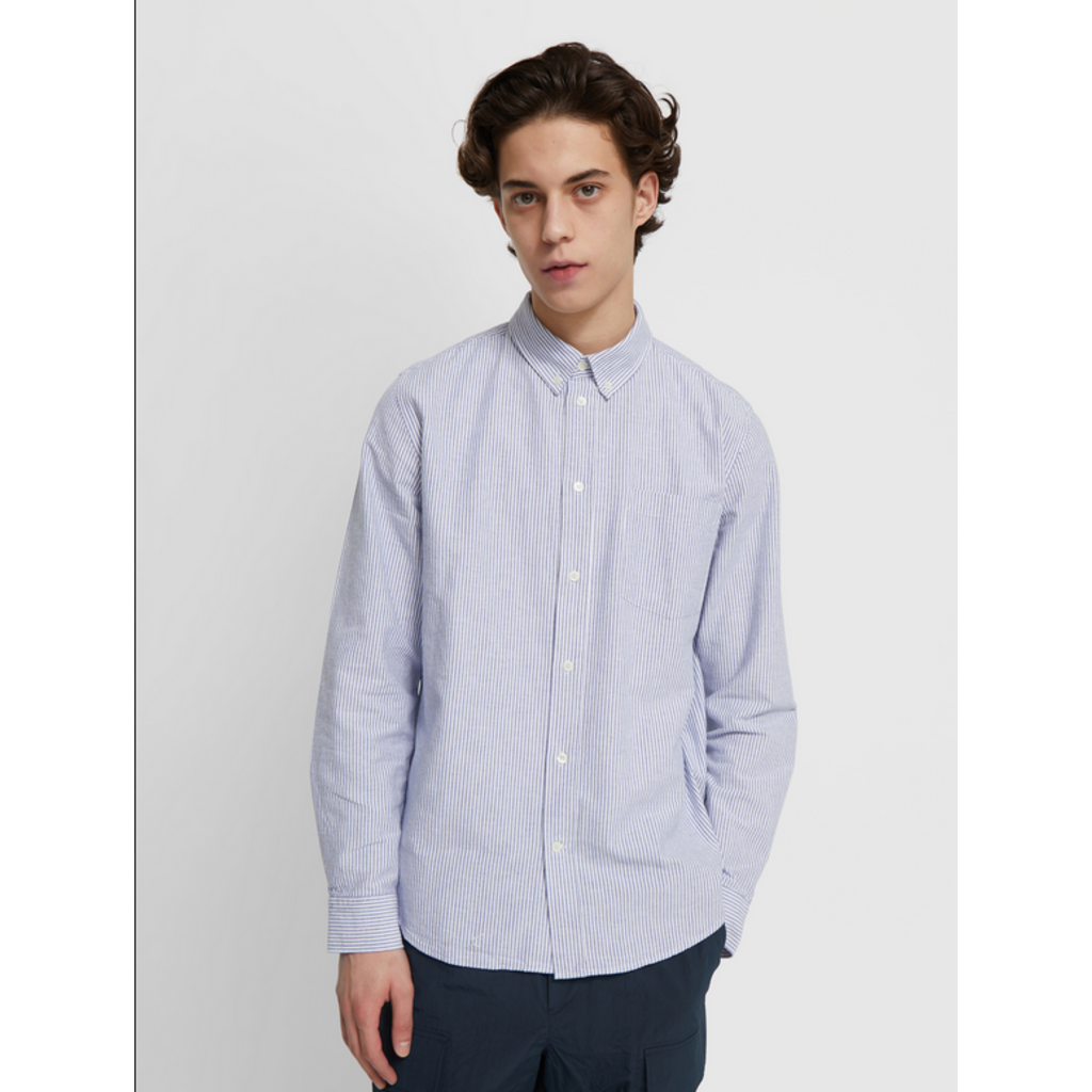 Wood Wood Adam Oxford Longsleeve Shirt - Franklin Road Apparel Company