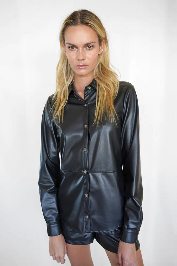 The Range Faux Leather Shirt