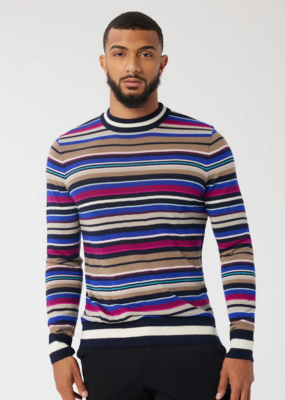 Good Man Brand Good Man Striped Merino Crew Sweater