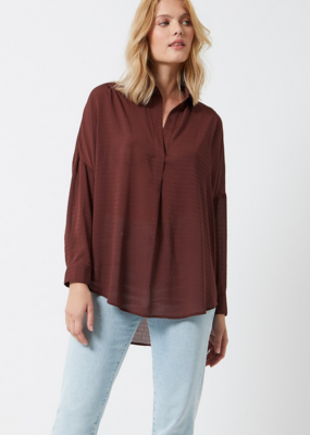 French Connection French Connection Rhodes Textured Drape Blouse
