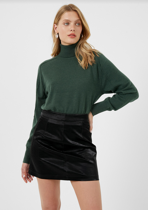 French Connection French Connection Ivar Croc Coated Mini Skirt