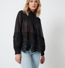 French Connection French Connection Brianna Georgette Lace Top
