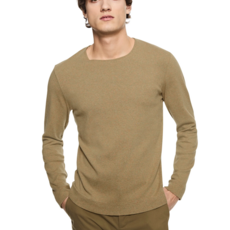 On This Day OTD Ribbed Long Sleeve Ribbed Cotton Crewneck
