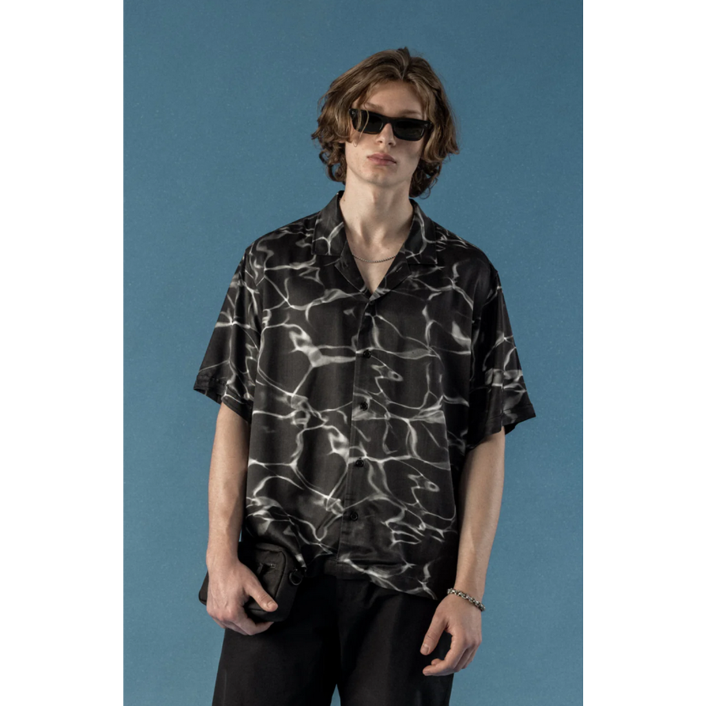 STAMPD Printed Camp Collar Buttondown