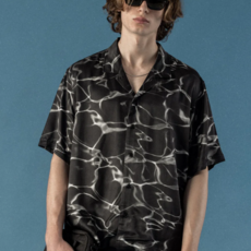 STAMPD Printed Camp Collar Buttondown