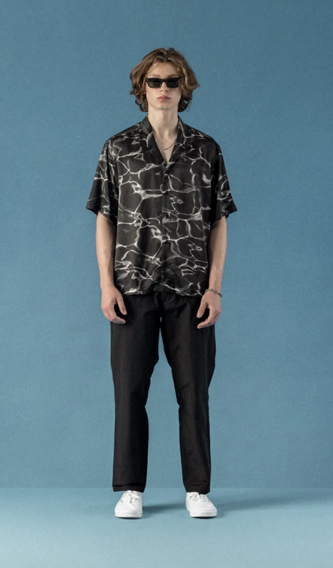 【STAMPD】★シャツ★ Soundproof Print Camp Collar STAMPD Printed Camp Collar Buttondown - Franklin Road