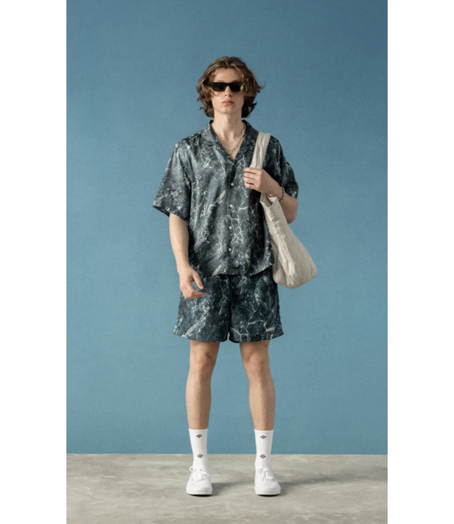 STAMPD Printed Camp Collar Buttondown