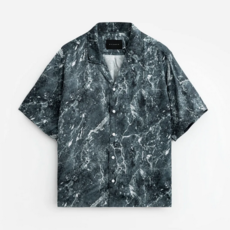 STAMPD Printed Camp Collar Buttondown