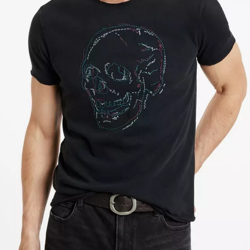 John Varvatos John Varvatos Embroidered Skull Tee