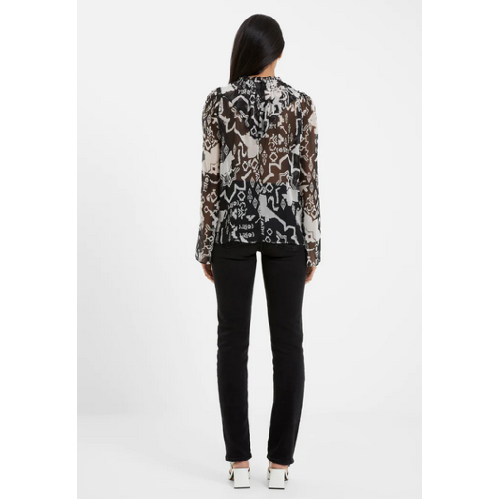 French Connection French Connection Hallie High Neck Blouse