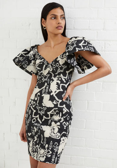 French Connection Candra Jacquard Dress - Franklin Road Apparel Company