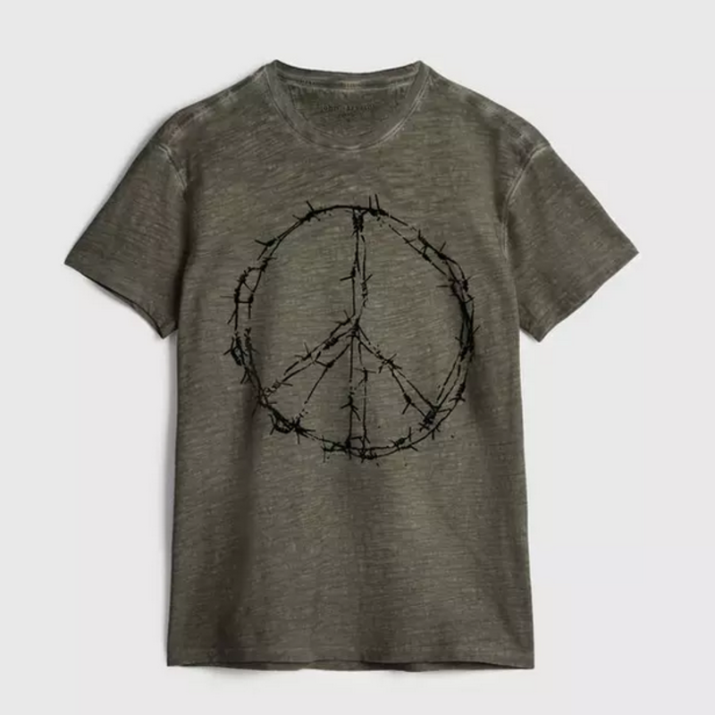 John Varvatos John Varvatos Barbwire Peace Tee