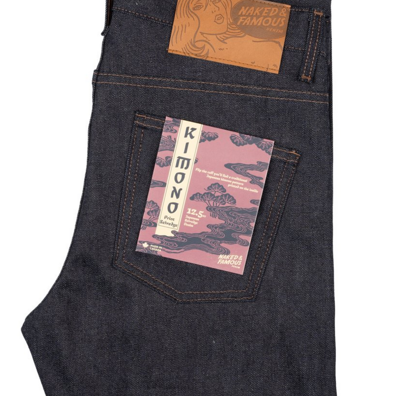 Naked & Famous Naked & Famous Kimono Print Selvedge