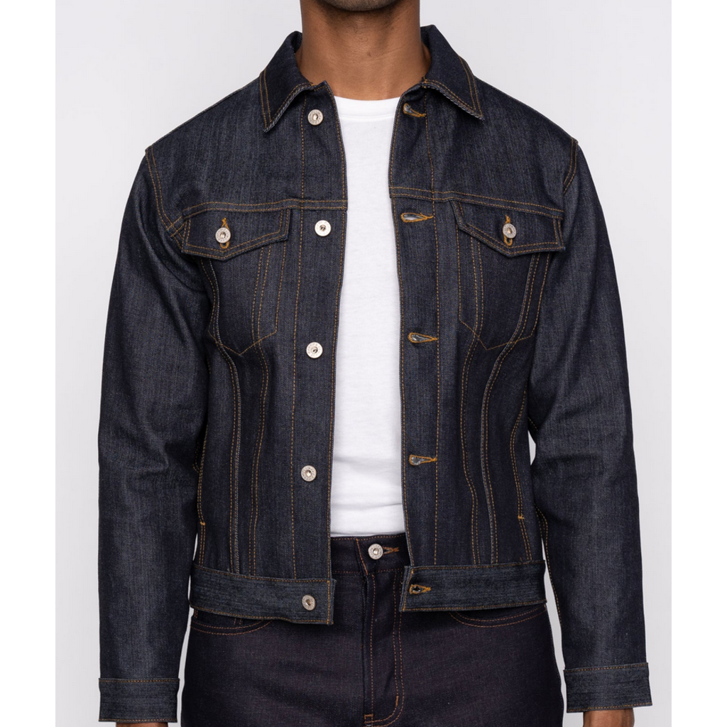 Justanned Combo Denim Leather Jacket