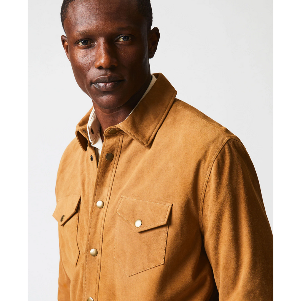 Billy Reid Savoy Suede Workshirt Franklin Road Apparel Company